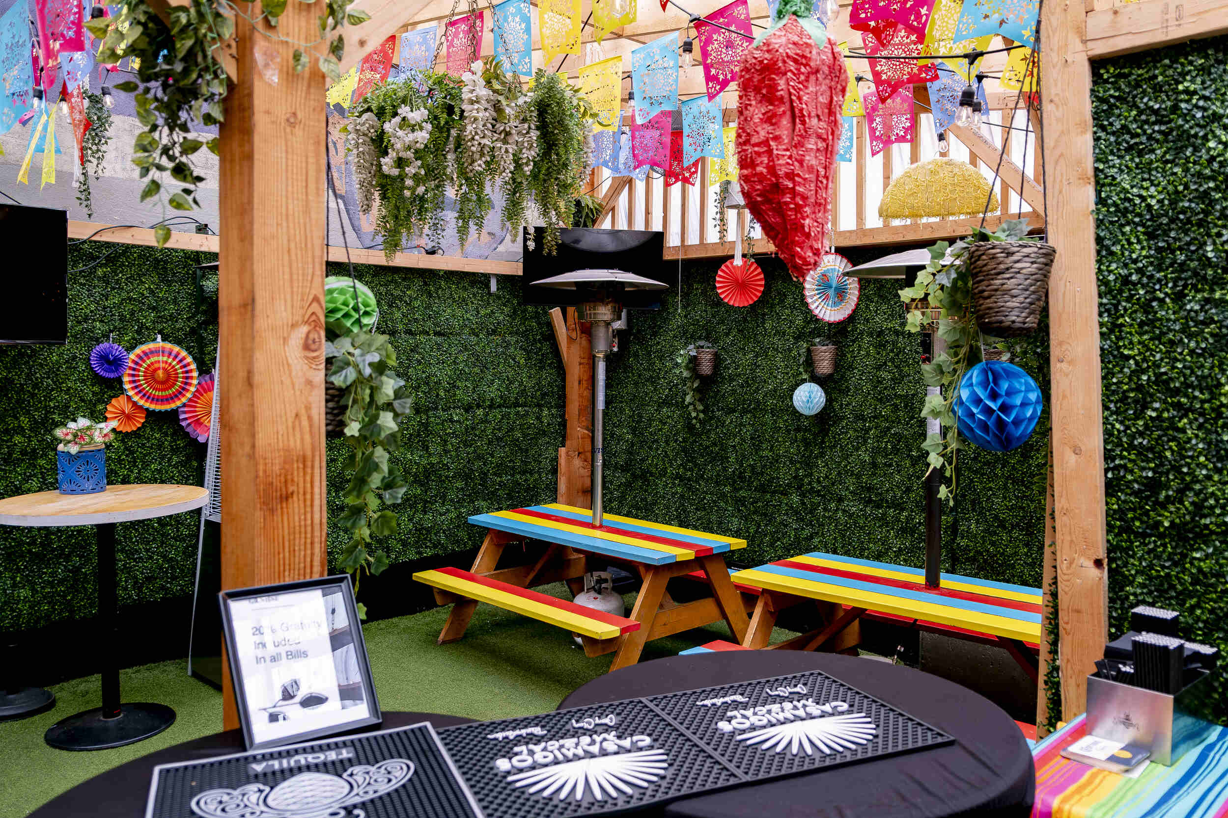 The Pawn Shop Hideaway, a unique heated patio perfect for a private event in downtown Vancouver.